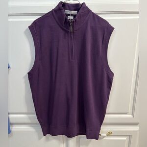 Martin Timeless As The Game Eggplant 1/4 Zip Vest NWT Men’s Size Large